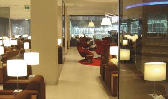 KLM CROWN LOUNGE AT AIRPORT SCHIPHOL
