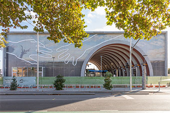 Arden Station: public art and eco-active surfaces for a new urban architecture